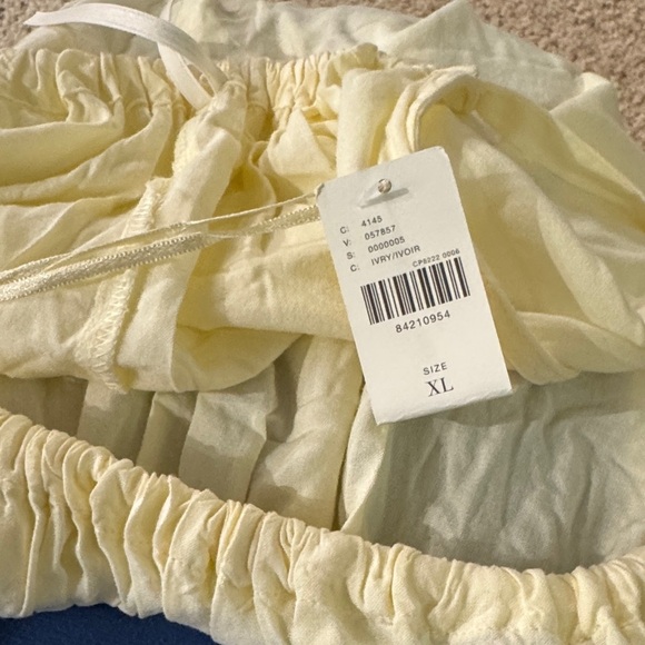 Anthropologie New XL maxi cream yellow embroidered floral goddess dress - Picture 2 of 11